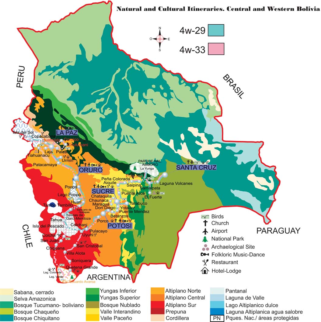 Natural and Cultural Itineraries. Central and Western Bolivia